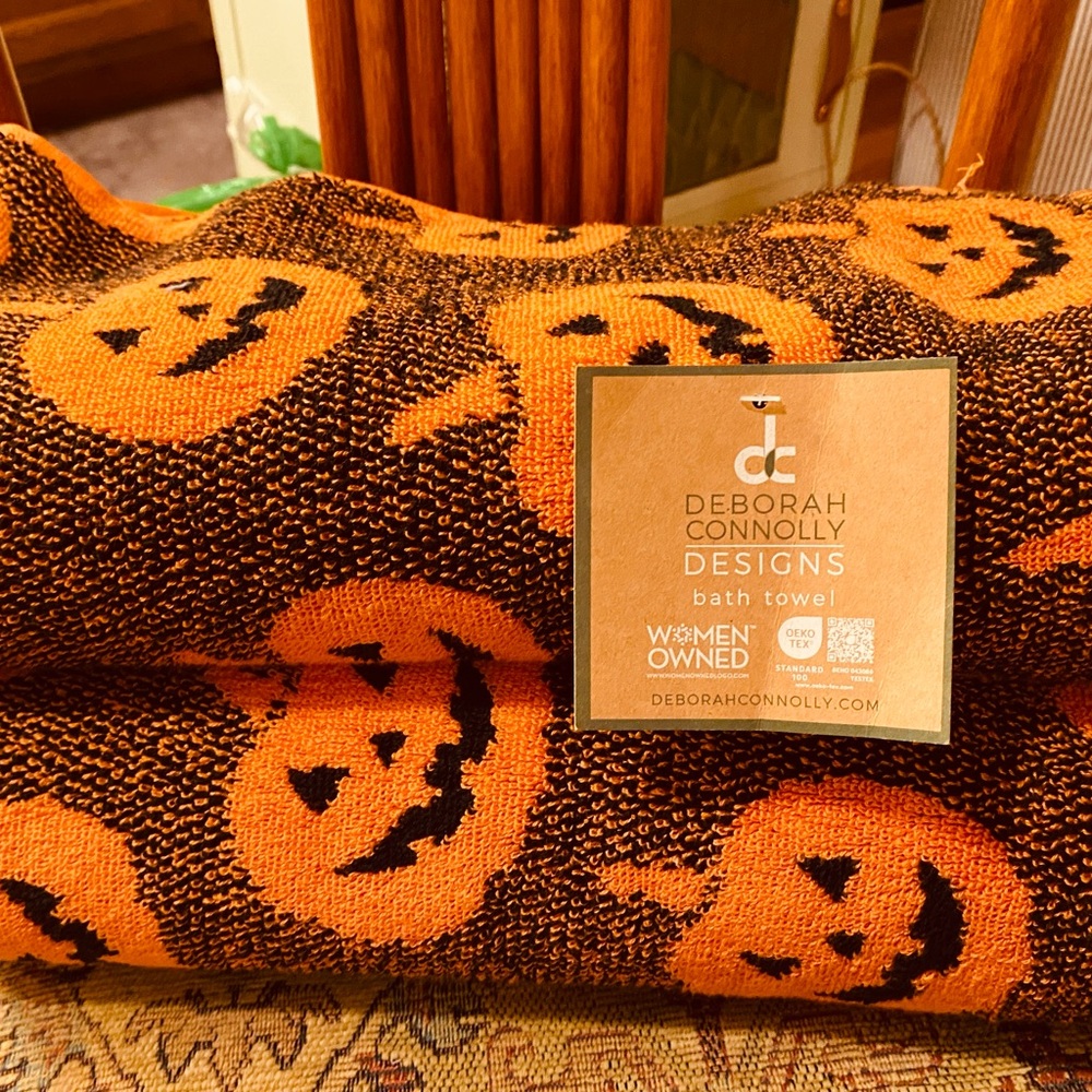 Deborah Connolly Designs Halloween Bath Towel SPECIAL LISTING for pac85